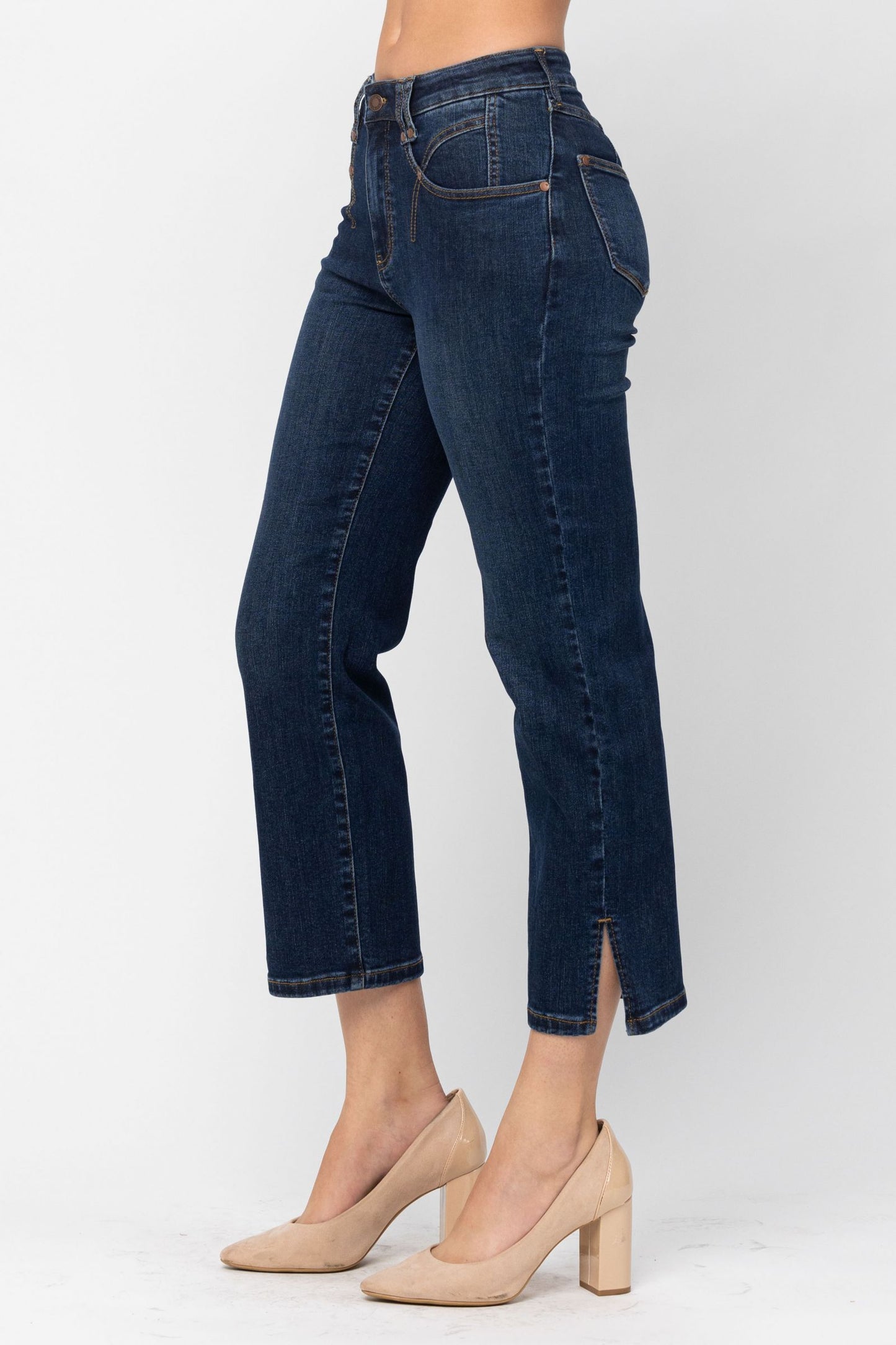Judy Blue Straight Leg with Pocket Detail