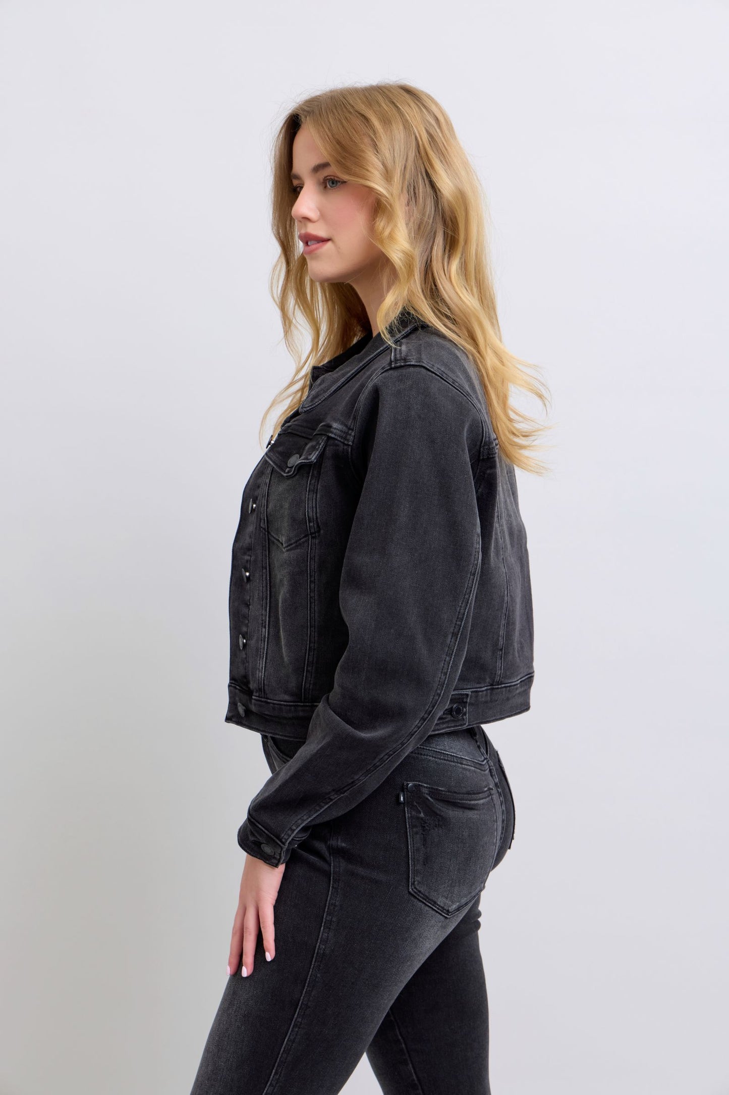 Judy Blue Black Denim Jacket