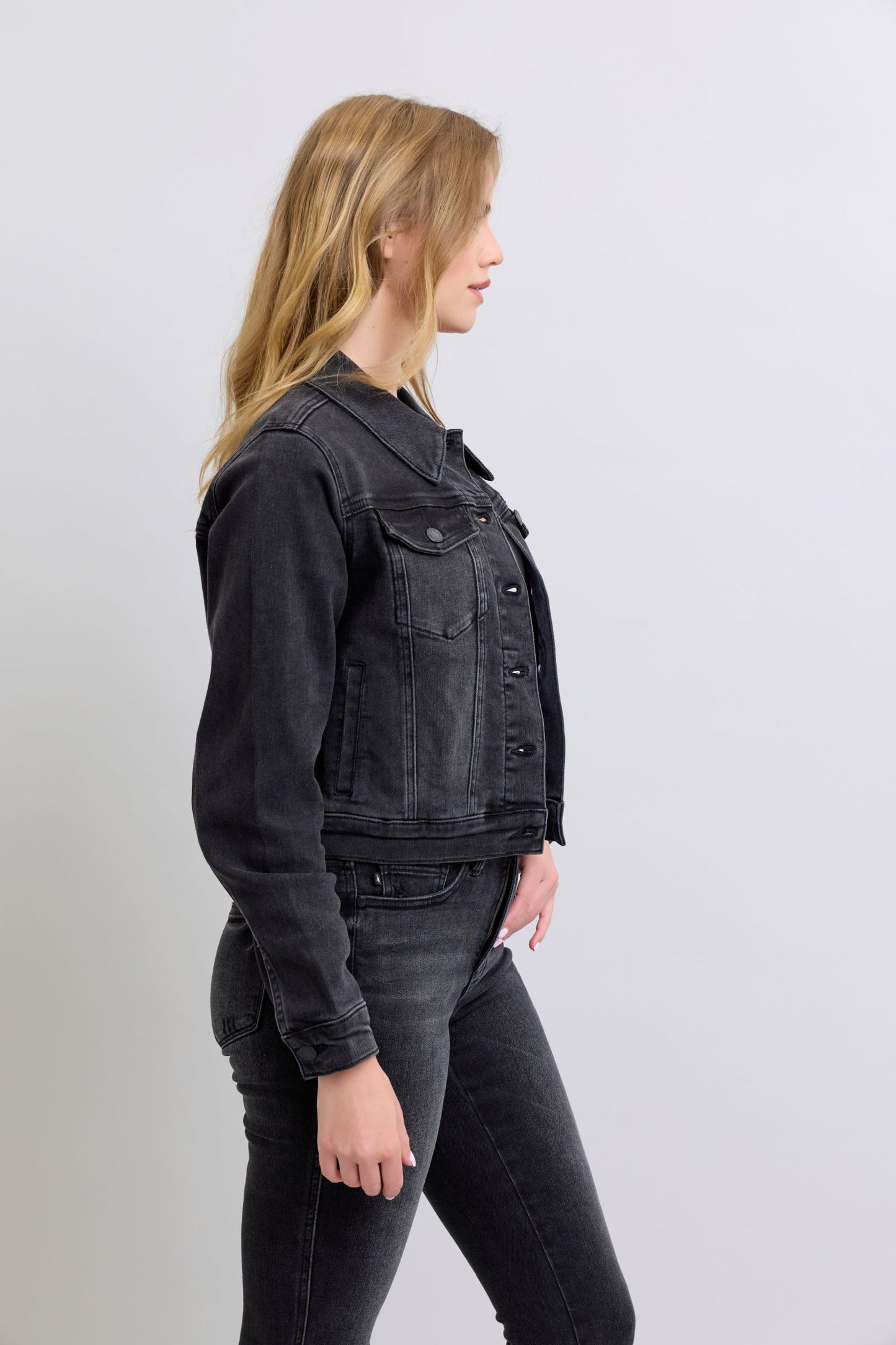 Judy Blue Black Denim Jacket