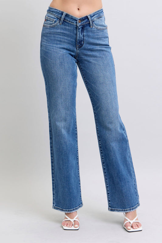 Judy Blue High Waist V-Front 90's Straight Jeans