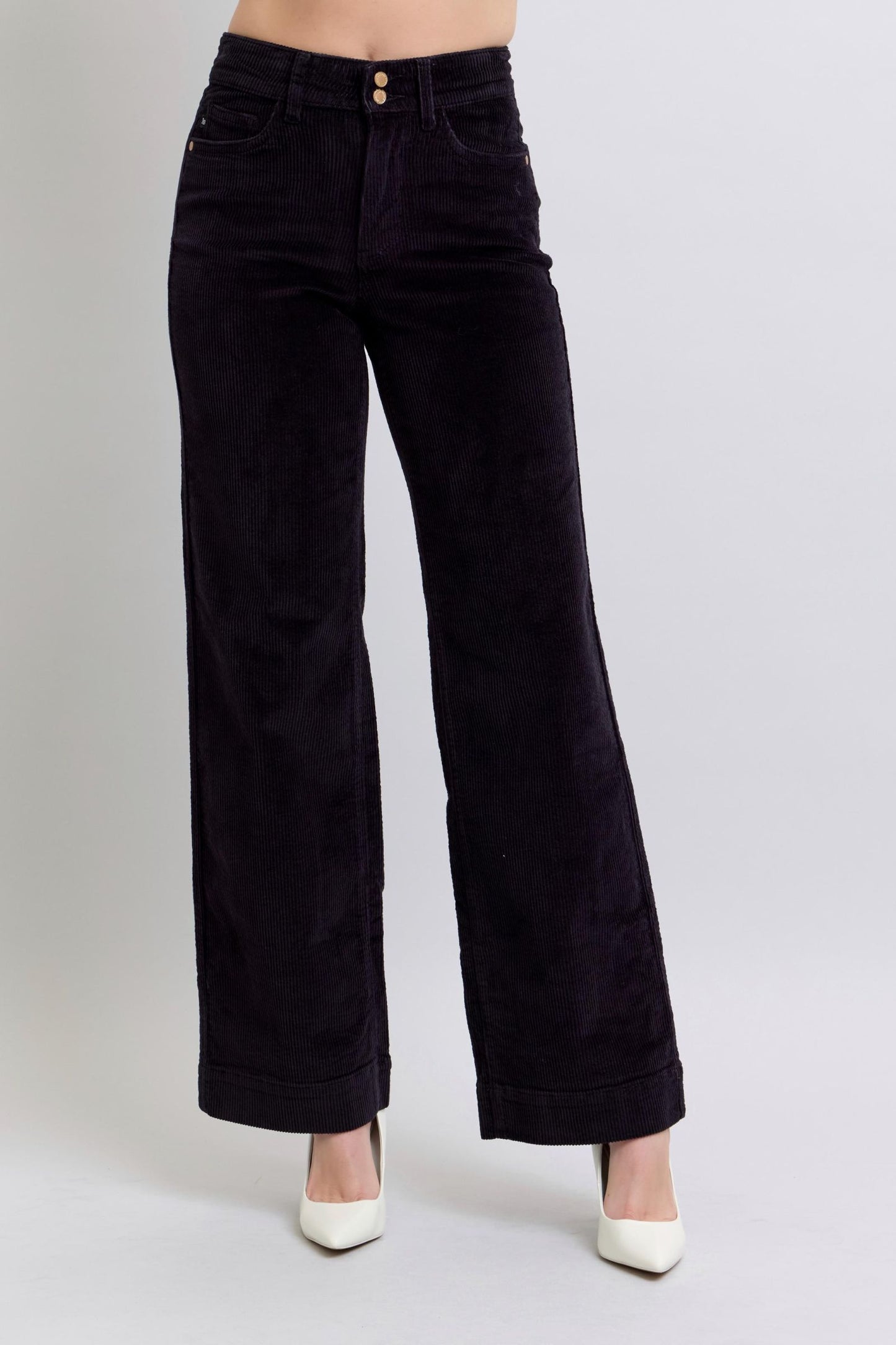 Judy Blue High Waist Corduroy Wide Leg Trousers