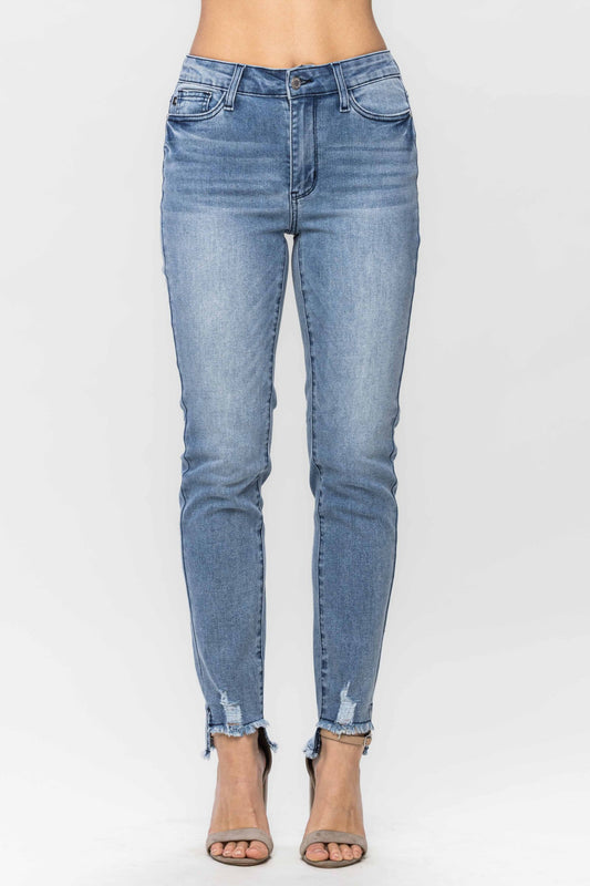 Judy Blue Mid-Rise Cool Denim Relaxed Jeans