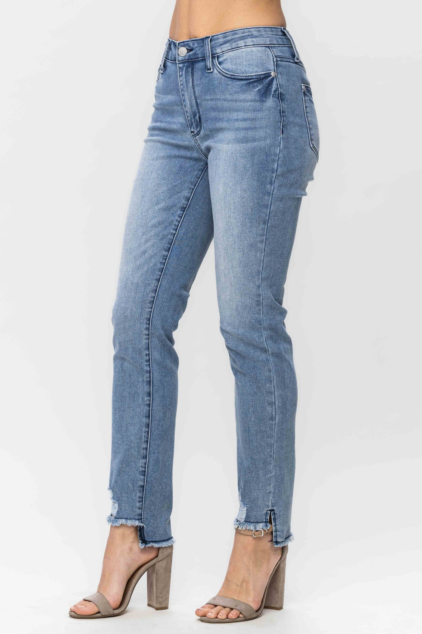 Judy Blue Mid-Rise Cool Denim Relaxed Jeans