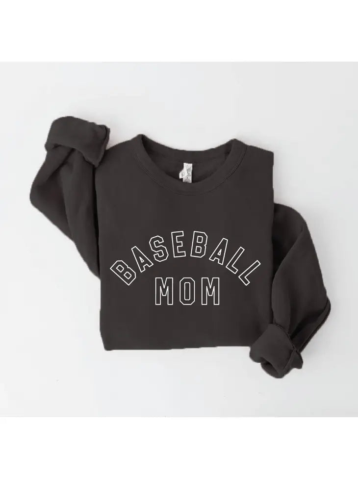 Baseball Mom Graphic Sweatshirt