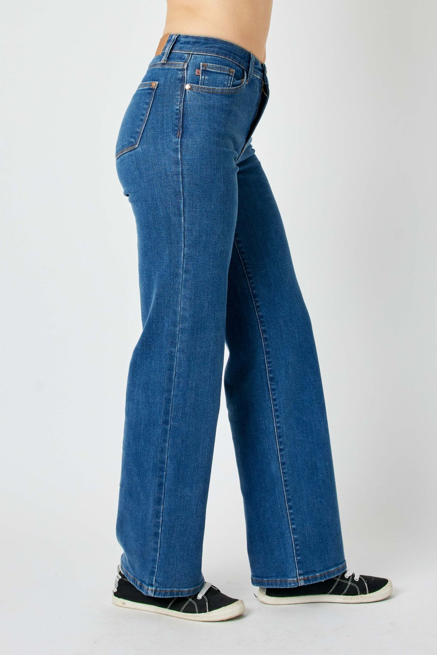 Judy Blue High Waist Vintage Wide Leg Denim Jeans