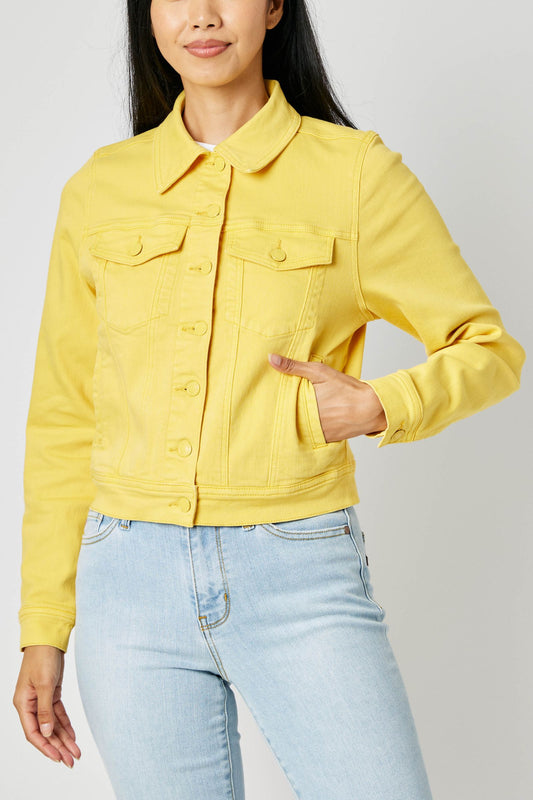Judy Blue Yellow Denim Jacket