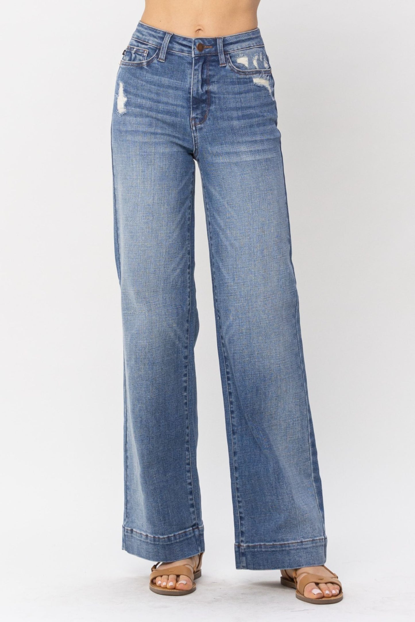 Judy Blue High Waist Destroy Trouser Jeans