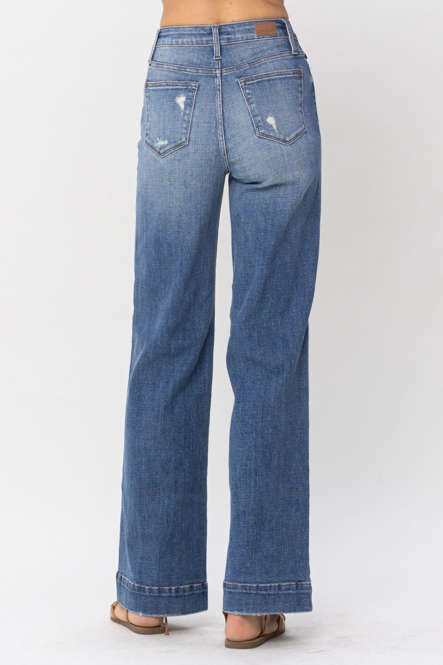 Judy Blue High Waist Destroy Trouser Jeans