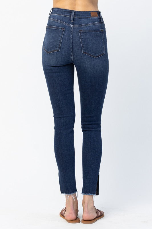 Judy Blue High Waist Side Slit Skinny Denim Jeans