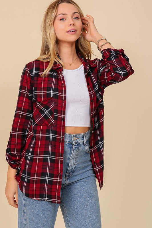The Collins Plaid Top