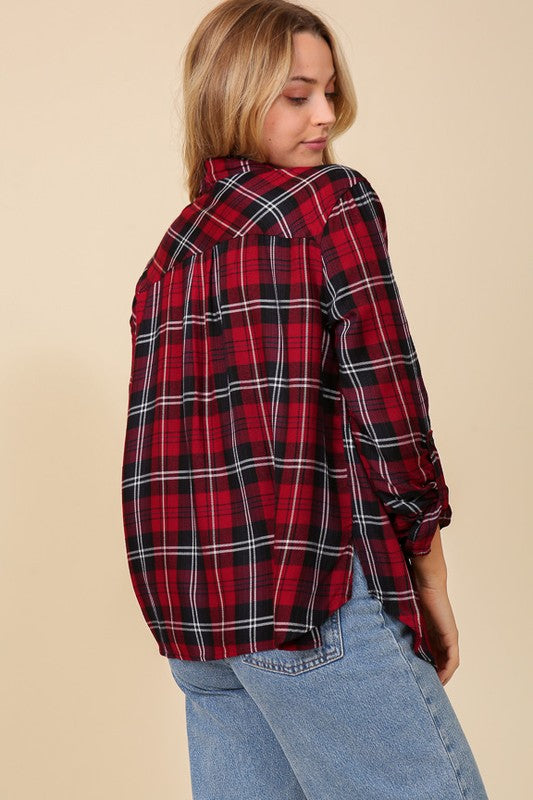 The Collins Plaid Top