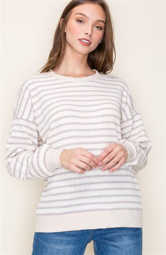 The Anna Striped Knit Top