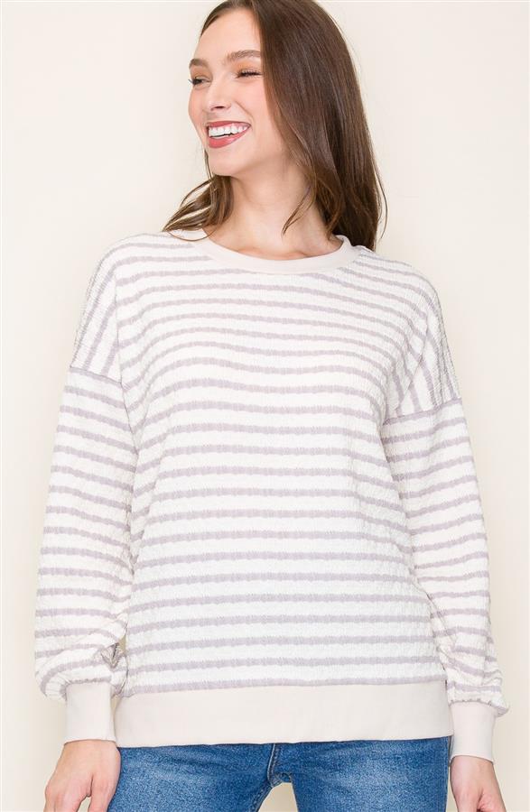 The Anna Striped Knit Top
