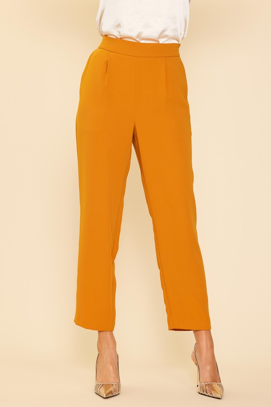 The Golden Mustard Tapered Pant