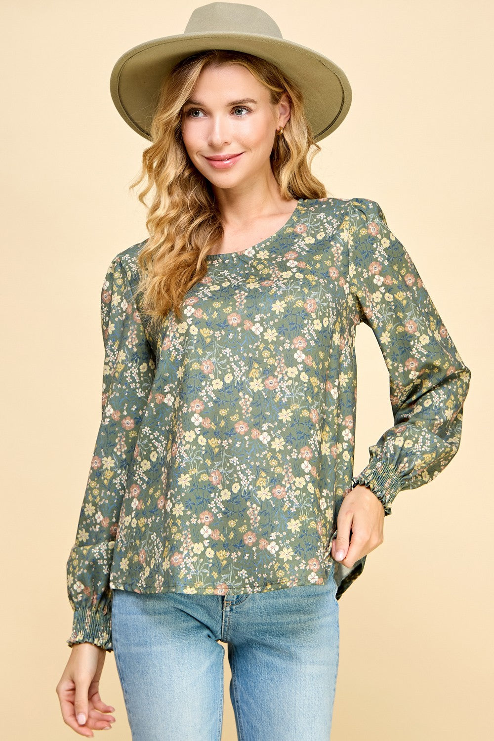 The Olive Long Sleeve Top