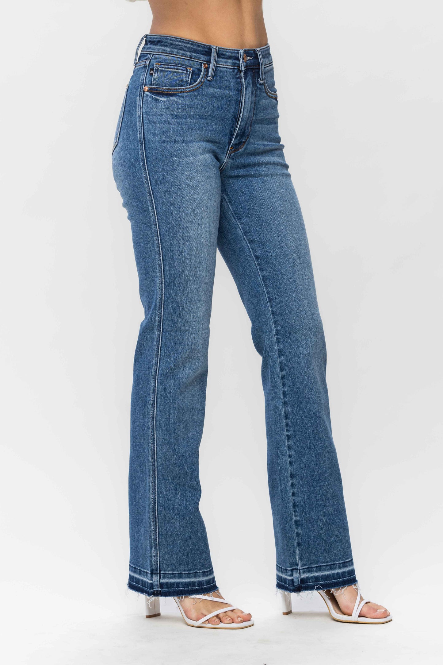 Judy Blue High Waist Tummy Control Slim Bootcut Denim - Curvy