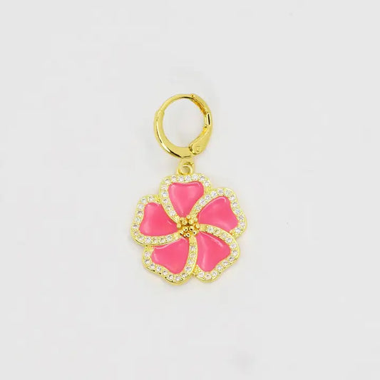 Pink Daisy Charm