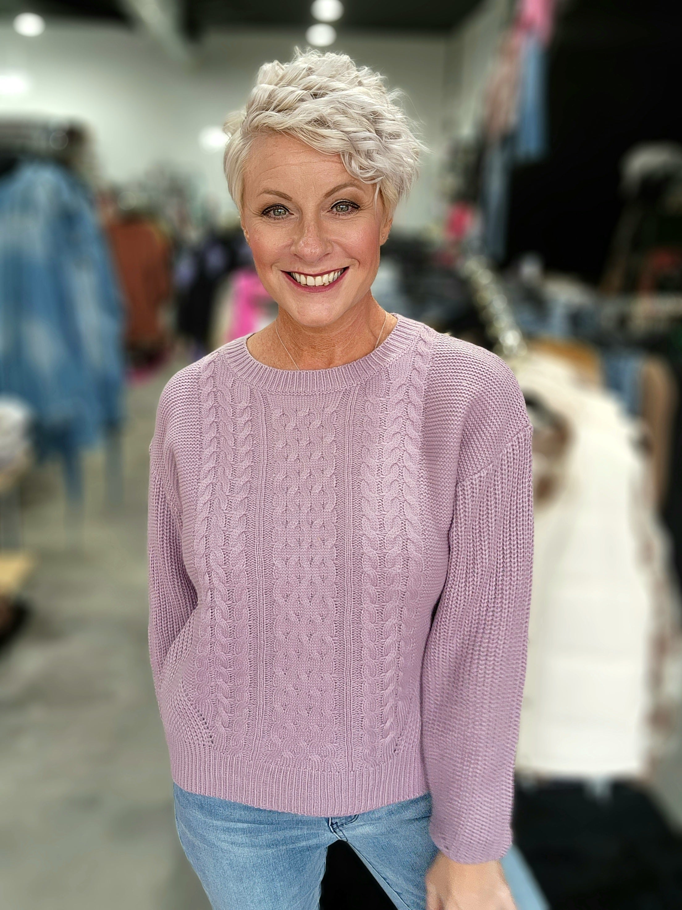 Mauve fashion sweater