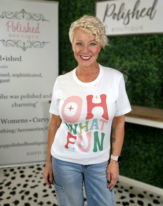 Oh What Fun Christmas Graphic Tee