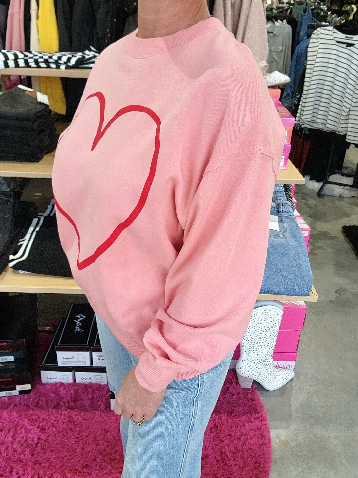 Heart Outline Sweatshirt