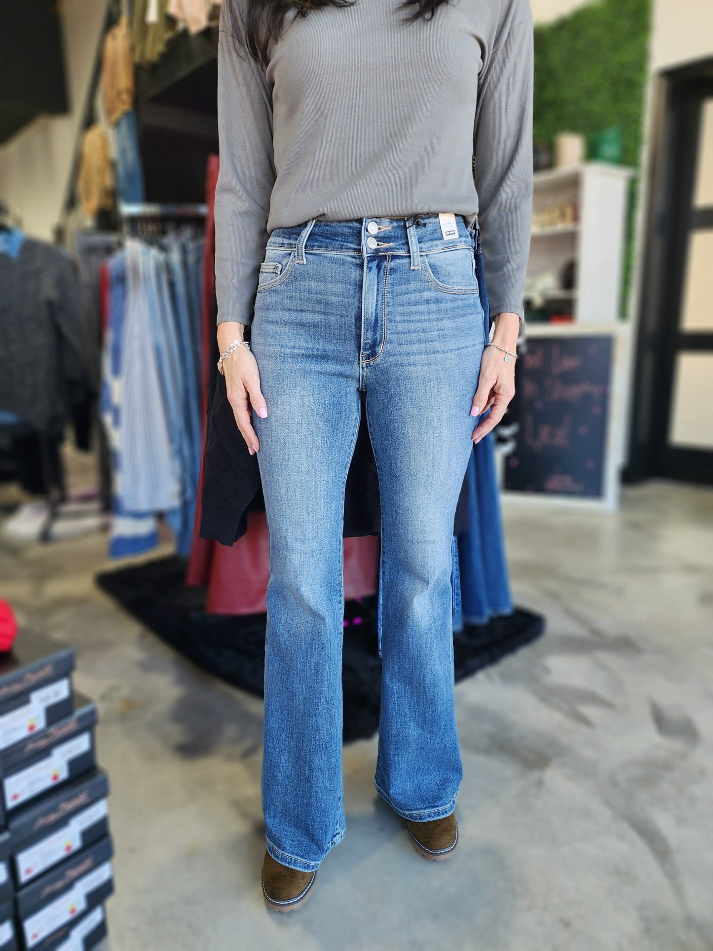 Judy Blue High Waist Flare Denim Jeans