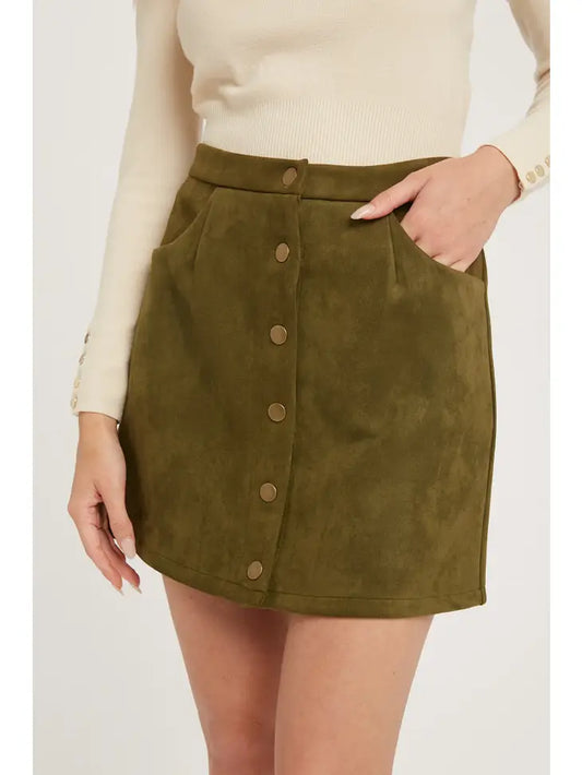 The Daisy Suede Skirt