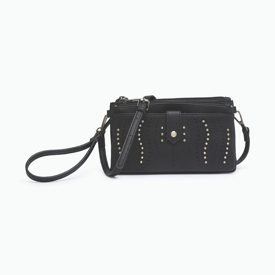 The Ayra Studded Front Wallet/Clutch