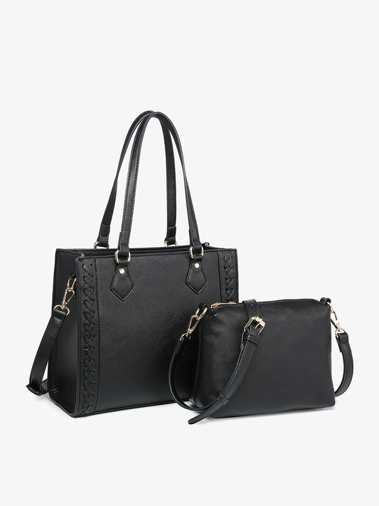 The Betsy Structured Braided Crossbody/Satchel
