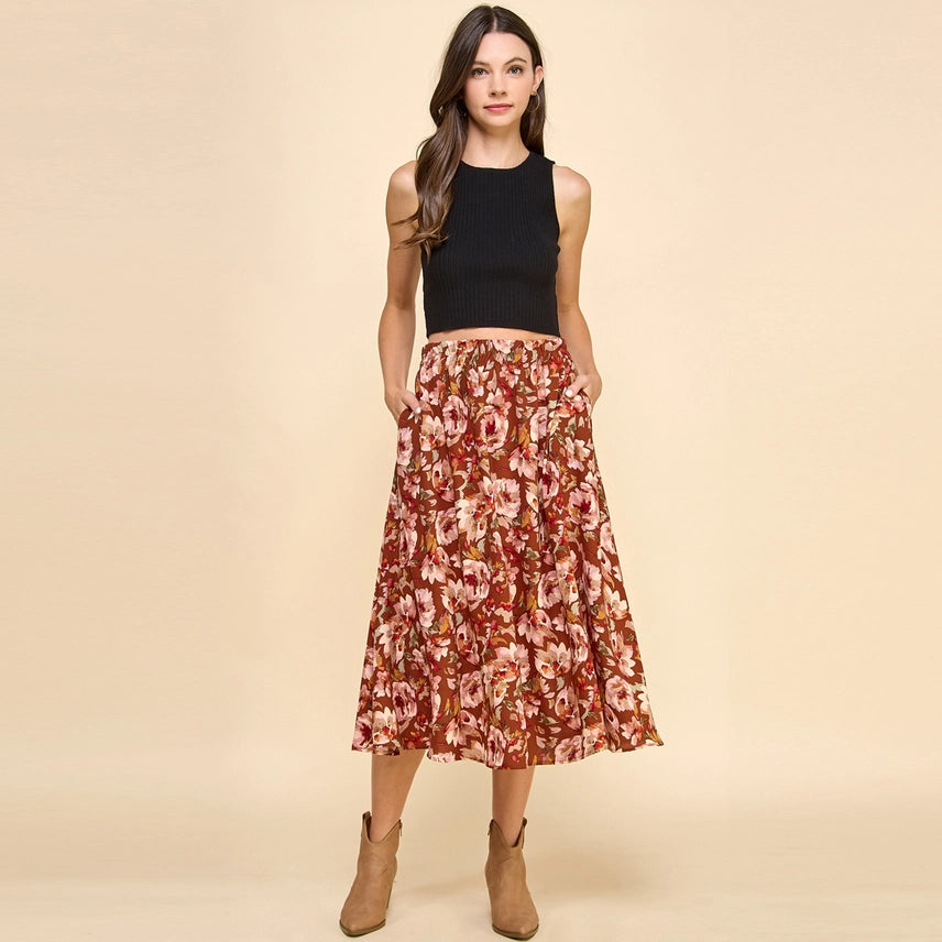 Autumn Florals Skirt