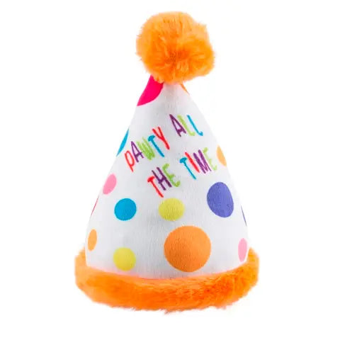 Happy Birthday Hat Dog Toy
