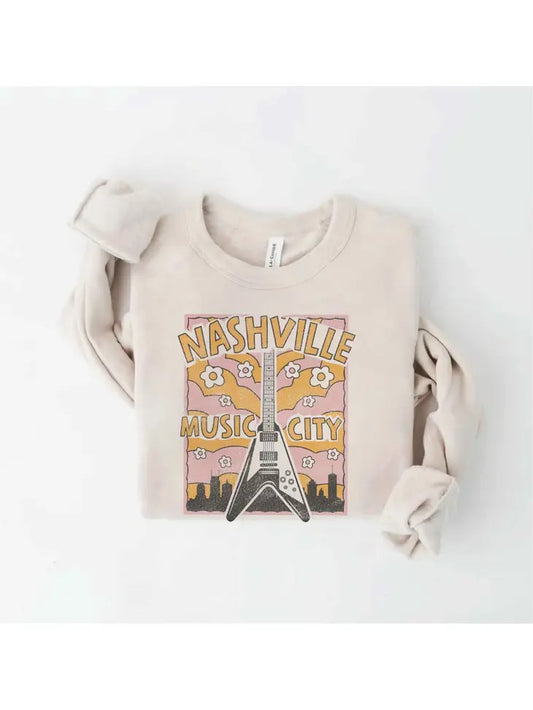 Nashville Music City Graphic Sweatshirt