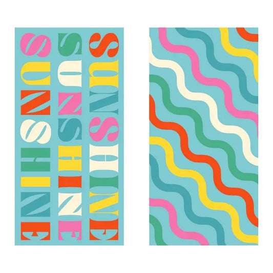 Micro Fiber Beach Towel -Sunshine