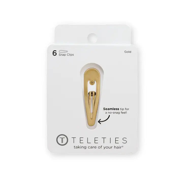 Teleties Snap Clip Gold