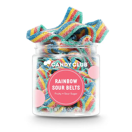 Candy Club Rainbow Sour Belt Candies