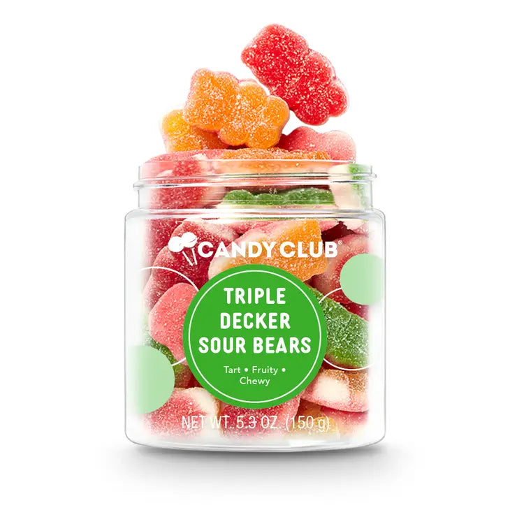 Candy Club Triple-Decker Candy Sour Gummy Bears