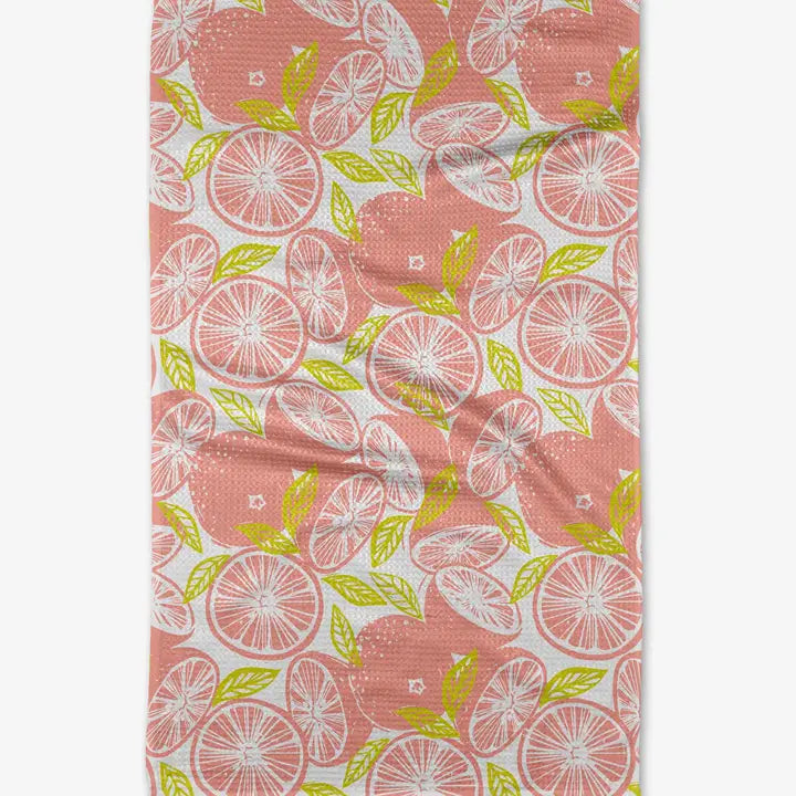 Geometry - Grapefruits Tea Towel