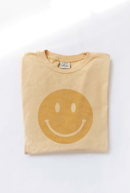 Smiley Face Golden Graphic Tee
