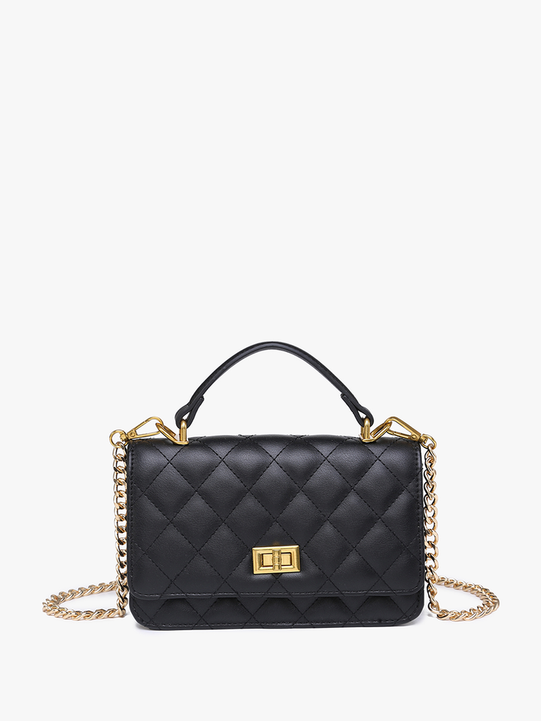 The Bali Quilted Chain Crossbody Purse