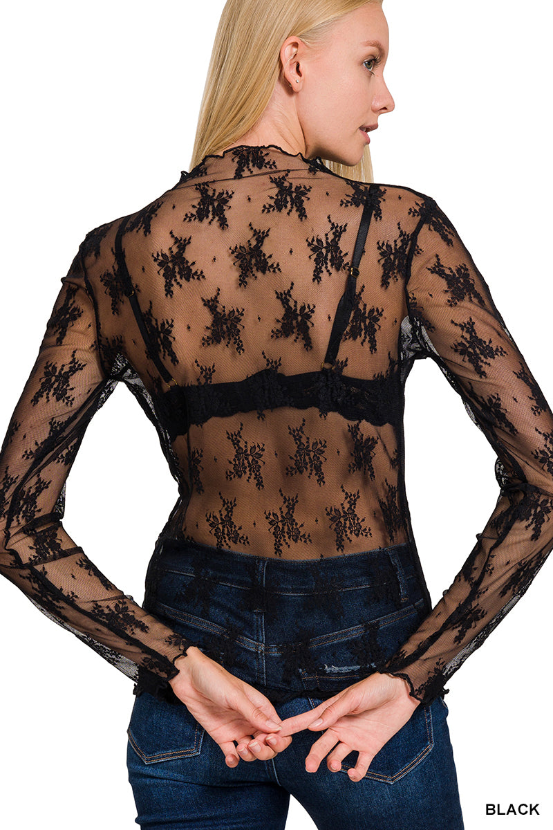 The Lace See Through Top