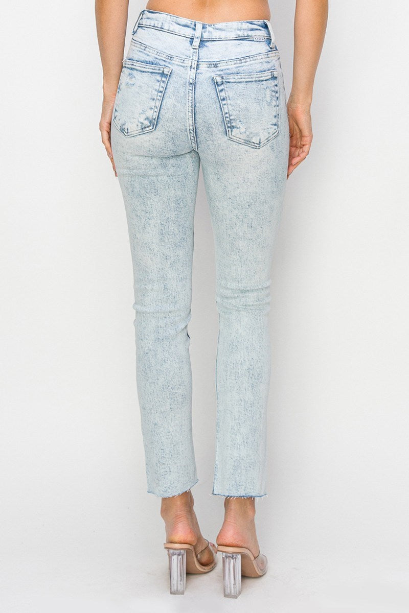 Risen High Rise Crop Skinny Relaxed Denim Jeans