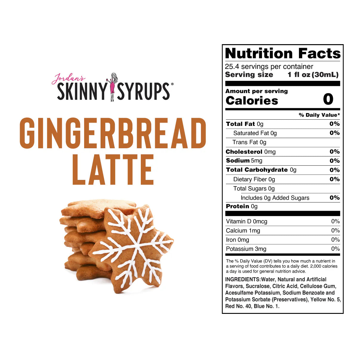 Jordan's Gingerbread Latte Skinny Syrup