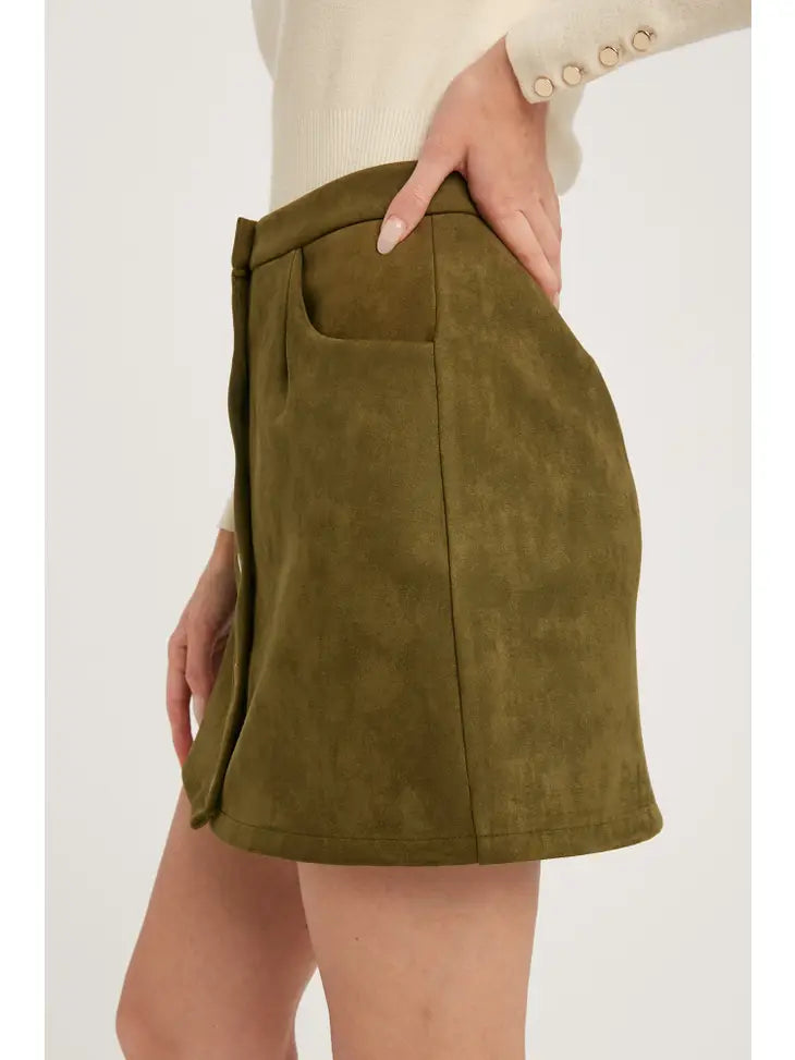 The Daisy Suede Skirt