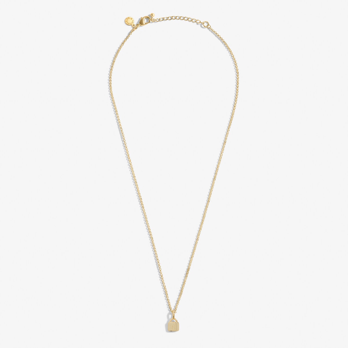 Mini Charms Lock Gold Necklace