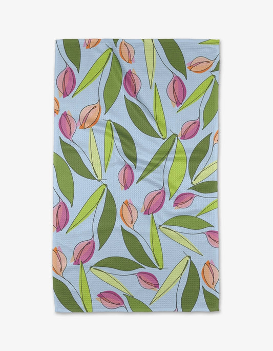 Geometry - May Flowers Kitchen Tea Towel
