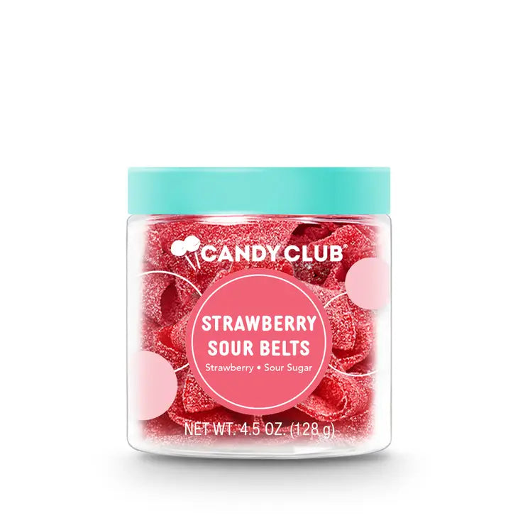 Candy Club Strawberry Sour Belts Candies