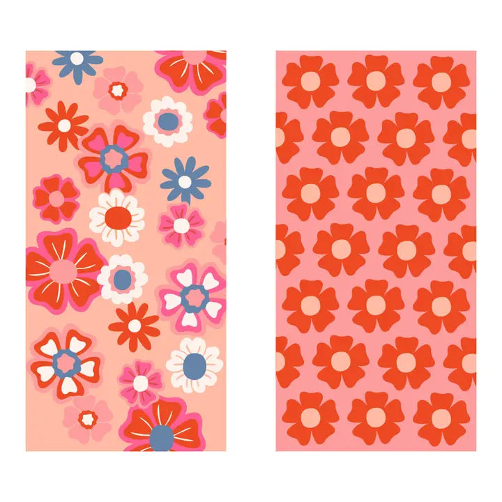 Micro Fiber Beach Towel - Flower Power