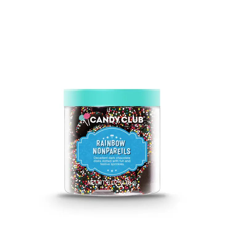 Candy Club Rainbow Nonpareil Chocolate Candies