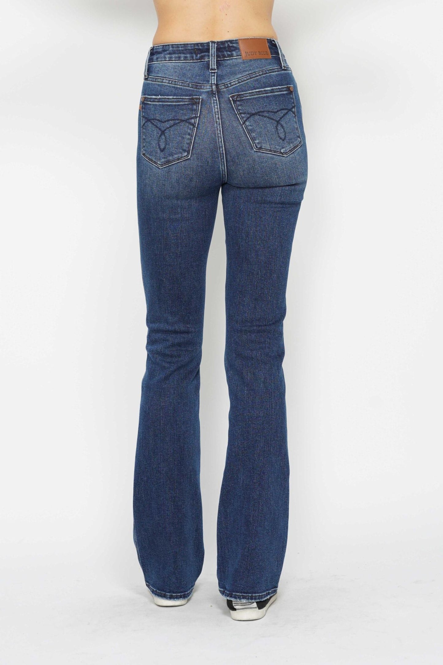 Judy Blue HW Tummy Control Short Bootcut Jeans