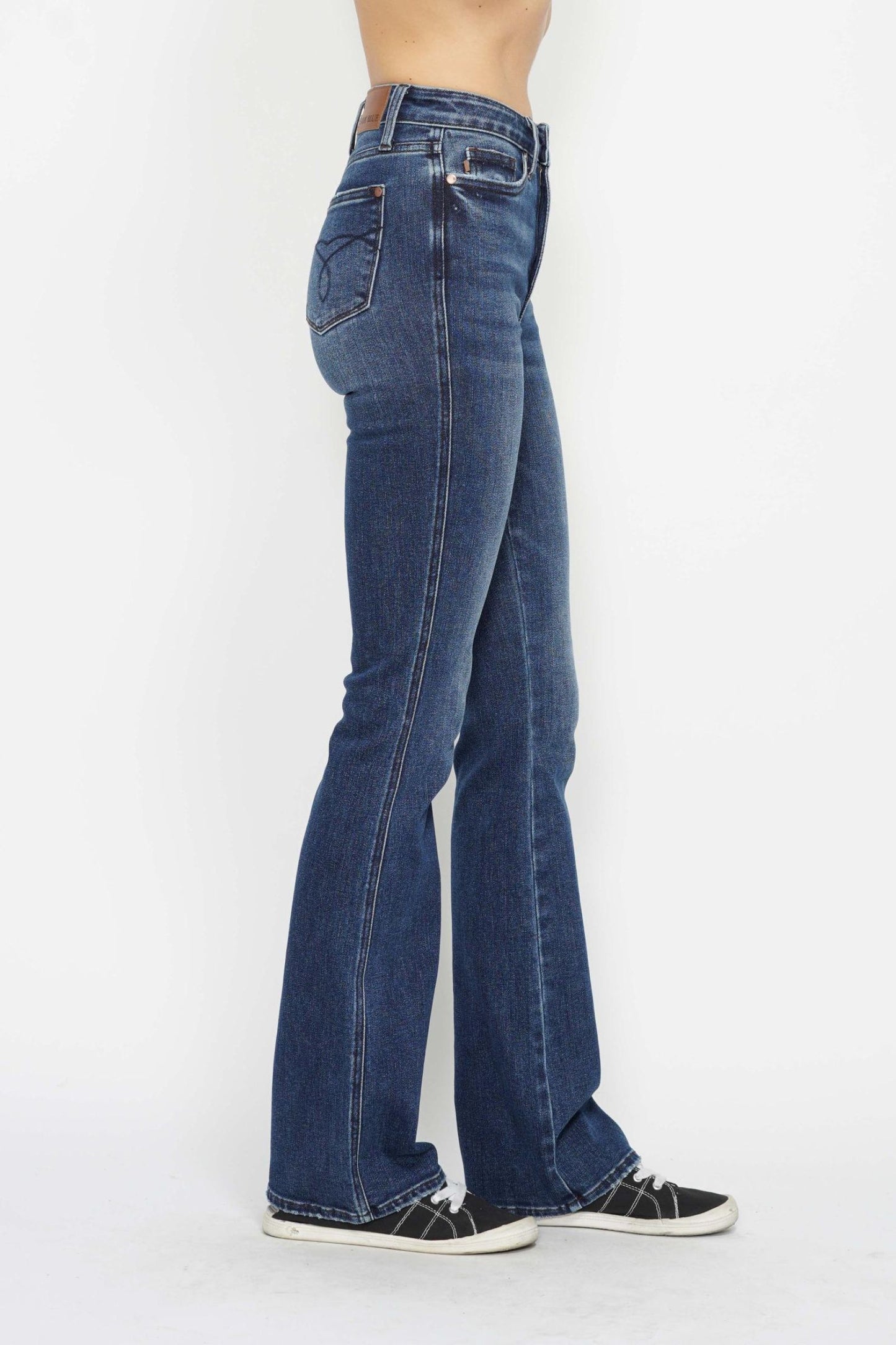 Judy Blue HW Tummy Control Short Bootcut Jeans