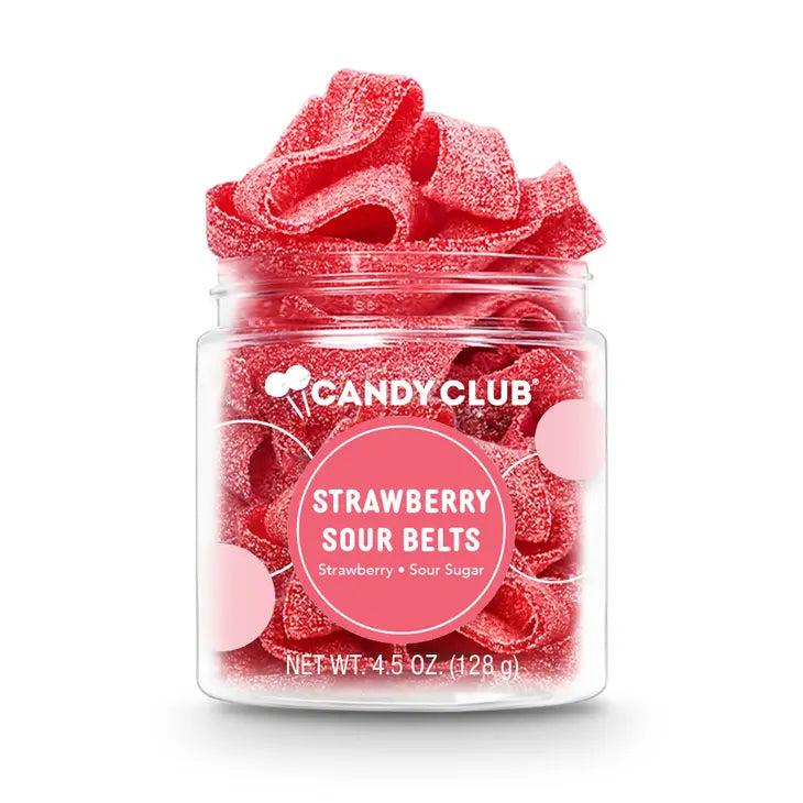Candy Club Strawberry Sour Belts Candies